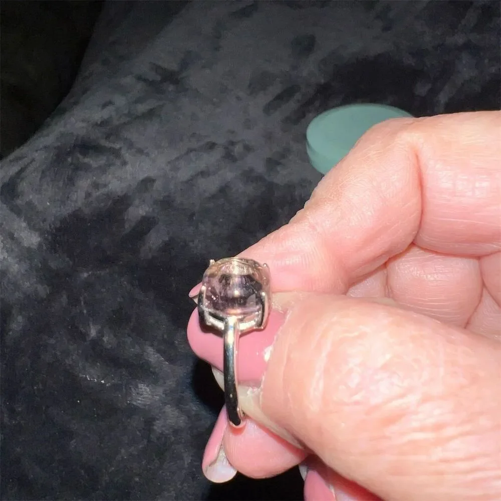 Ametrine Silver plated Band Ring